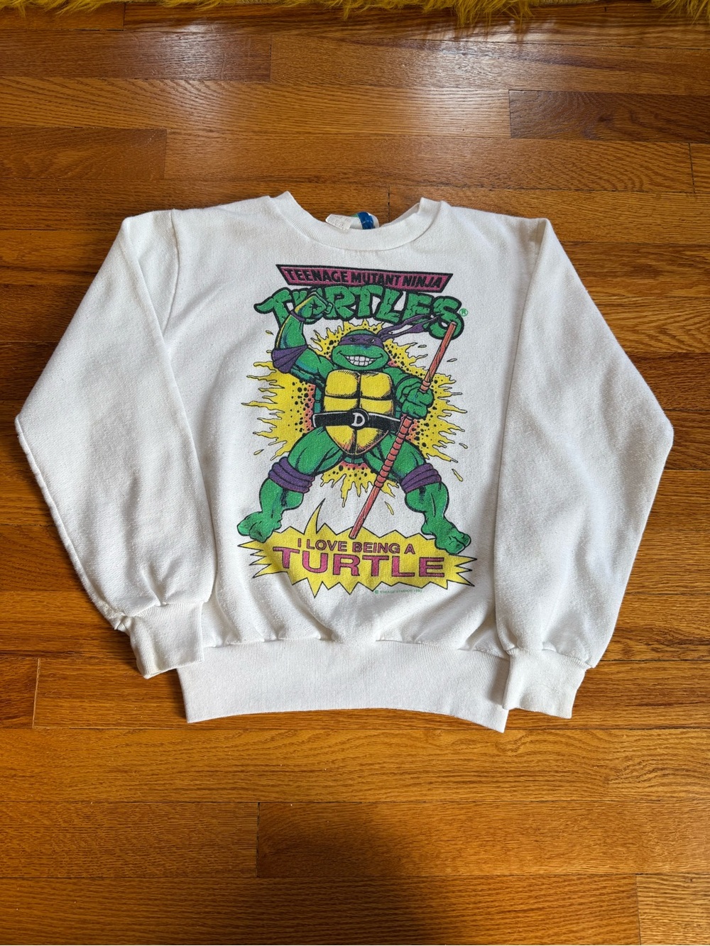 Vintage 90s Teenage Mutant Ninja Turtles Sweatshirt Crewneck 1990 (Youth Medium)